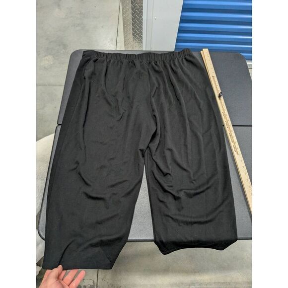 NWT Magaschoni Cropped Pant Wide Leg Black  Women's Size 2X - Picture 3 of 8